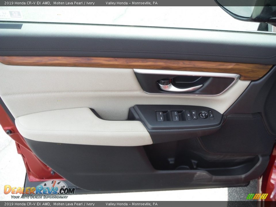 2019 Honda CR-V EX AWD Molten Lava Pearl / Ivory Photo #13