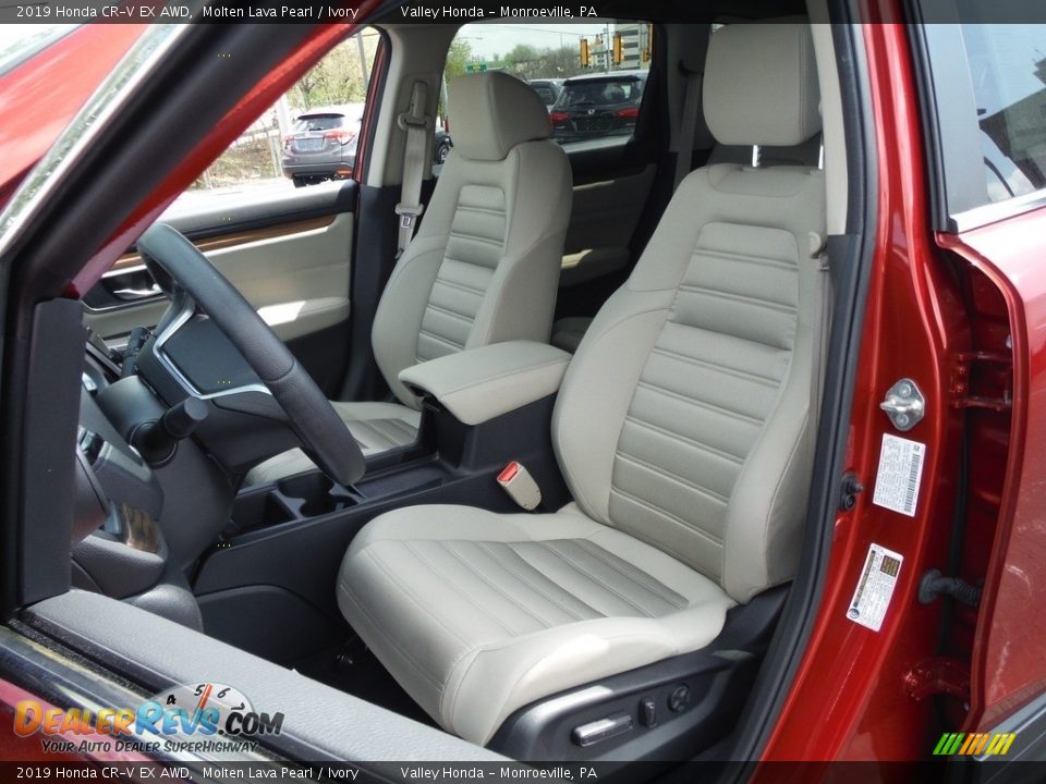 2019 Honda CR-V EX AWD Molten Lava Pearl / Ivory Photo #14