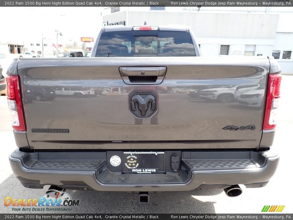 2022 Ram 1500 Big Horn Night Edition Quad Cab 4x4 Granite Crystal Metallic / Black Photo #4