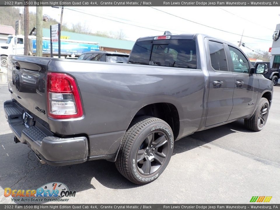 2022 Ram 1500 Big Horn Night Edition Quad Cab 4x4 Granite Crystal Metallic / Black Photo #5