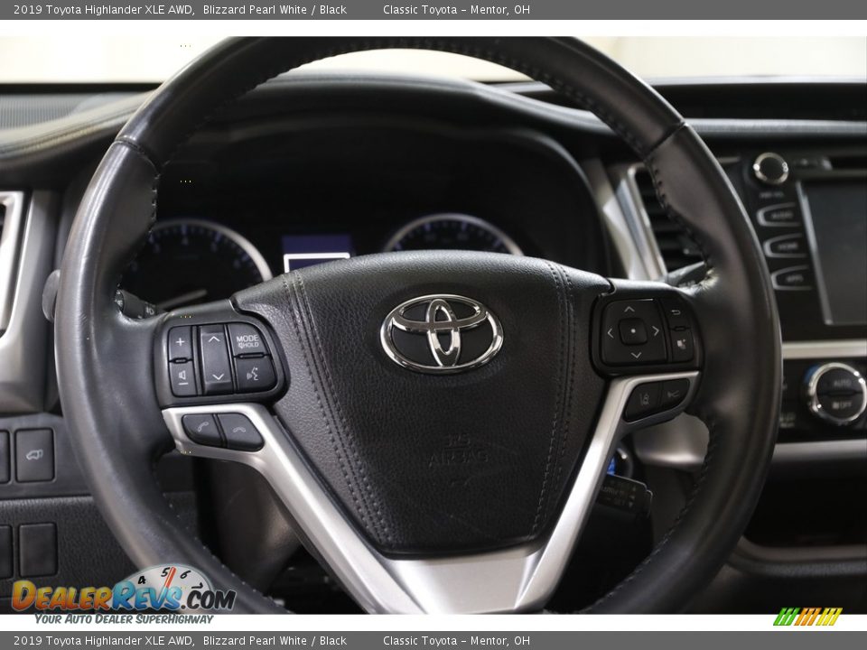 2019 Toyota Highlander XLE AWD Blizzard Pearl White / Black Photo #7