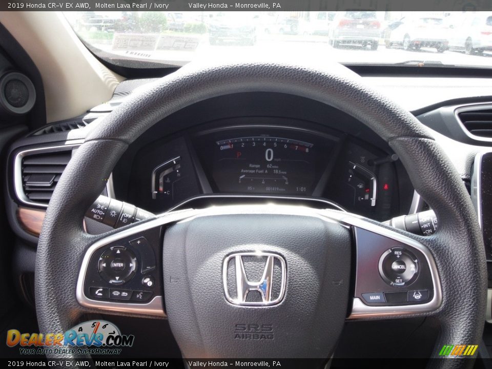 2019 Honda CR-V EX AWD Molten Lava Pearl / Ivory Photo #18