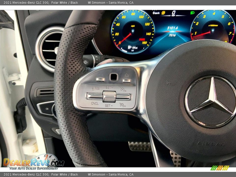 2021 Mercedes-Benz GLC 300 Polar White / Black Photo #21