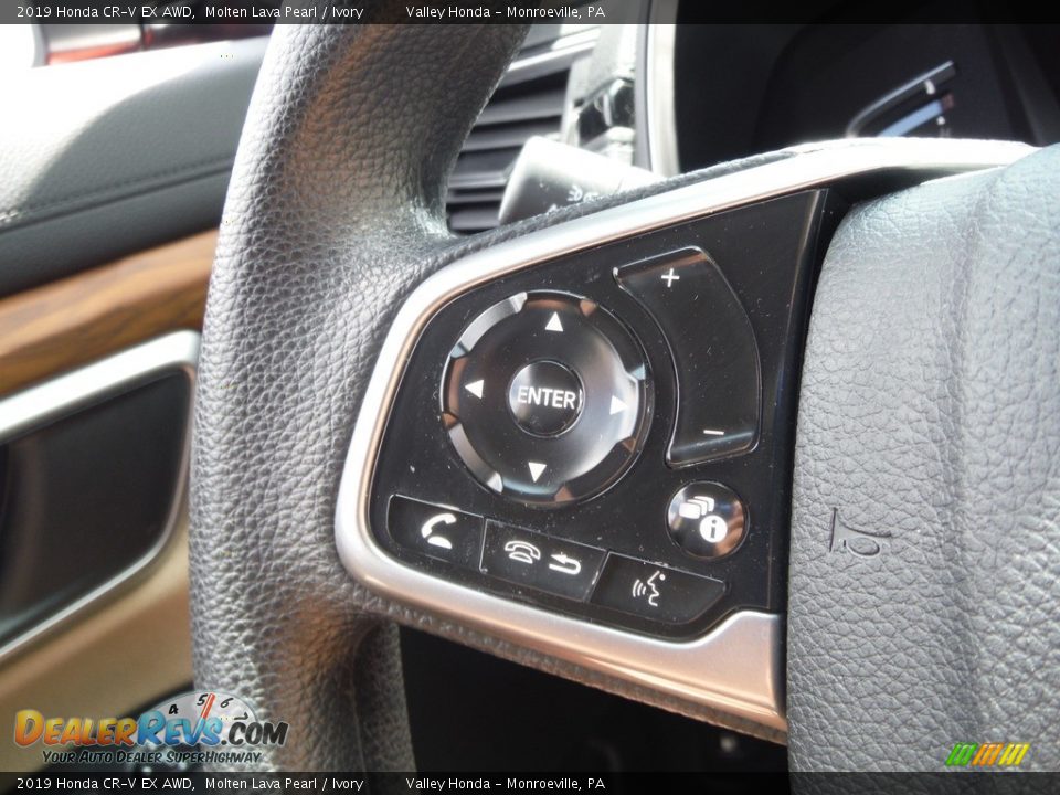 2019 Honda CR-V EX AWD Molten Lava Pearl / Ivory Photo #19