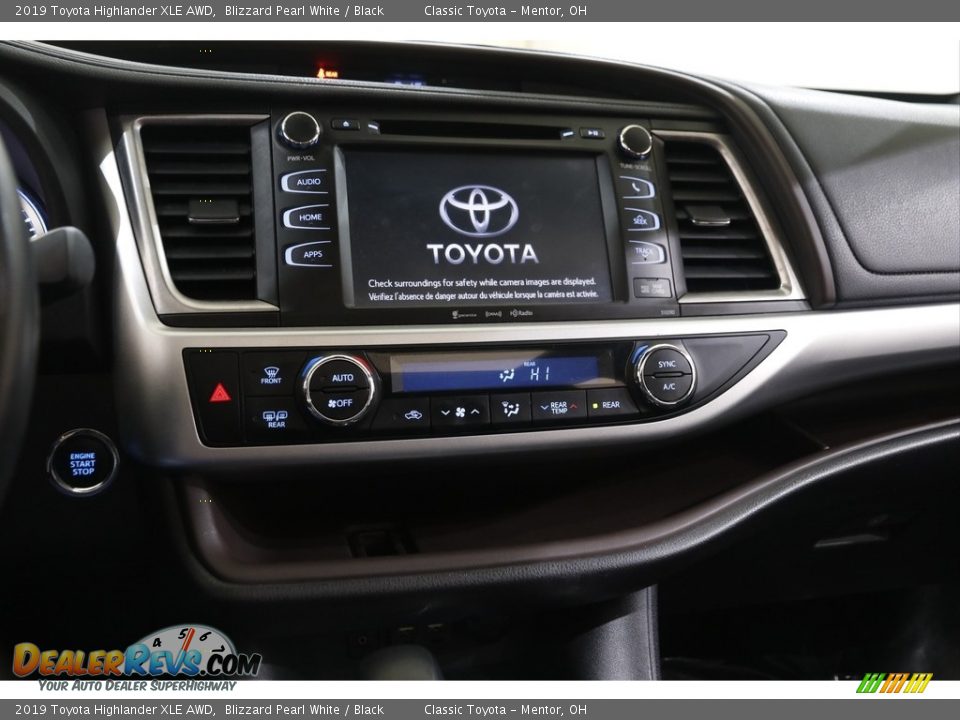 2019 Toyota Highlander XLE AWD Blizzard Pearl White / Black Photo #9