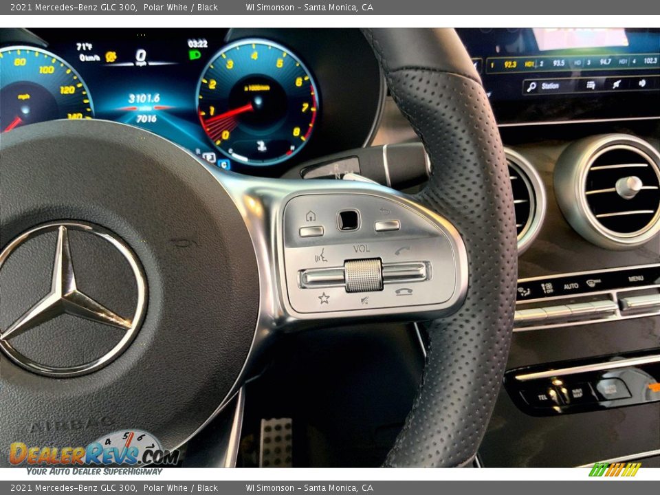 2021 Mercedes-Benz GLC 300 Polar White / Black Photo #22