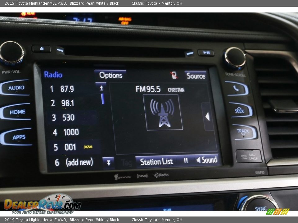 2019 Toyota Highlander XLE AWD Blizzard Pearl White / Black Photo #10