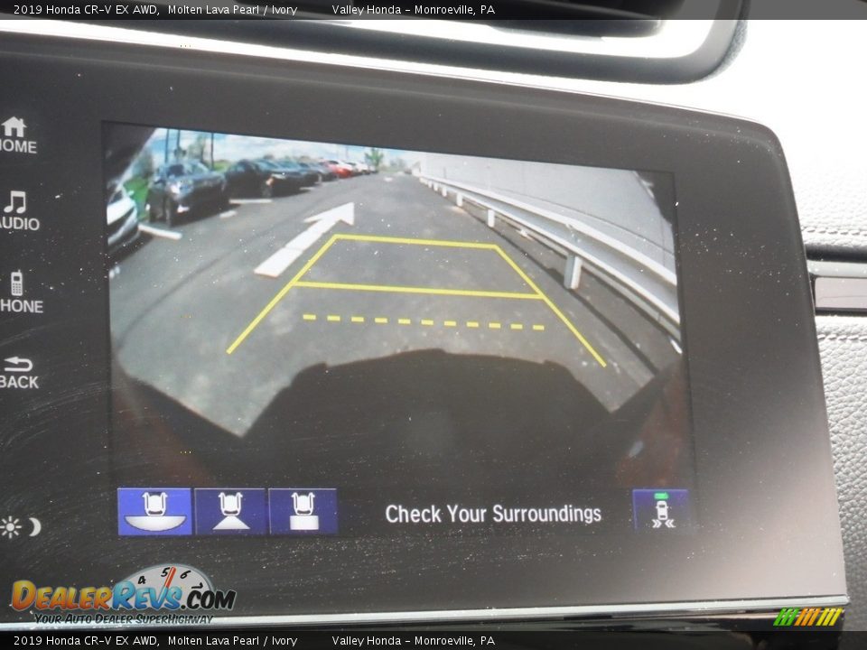 2019 Honda CR-V EX AWD Molten Lava Pearl / Ivory Photo #25
