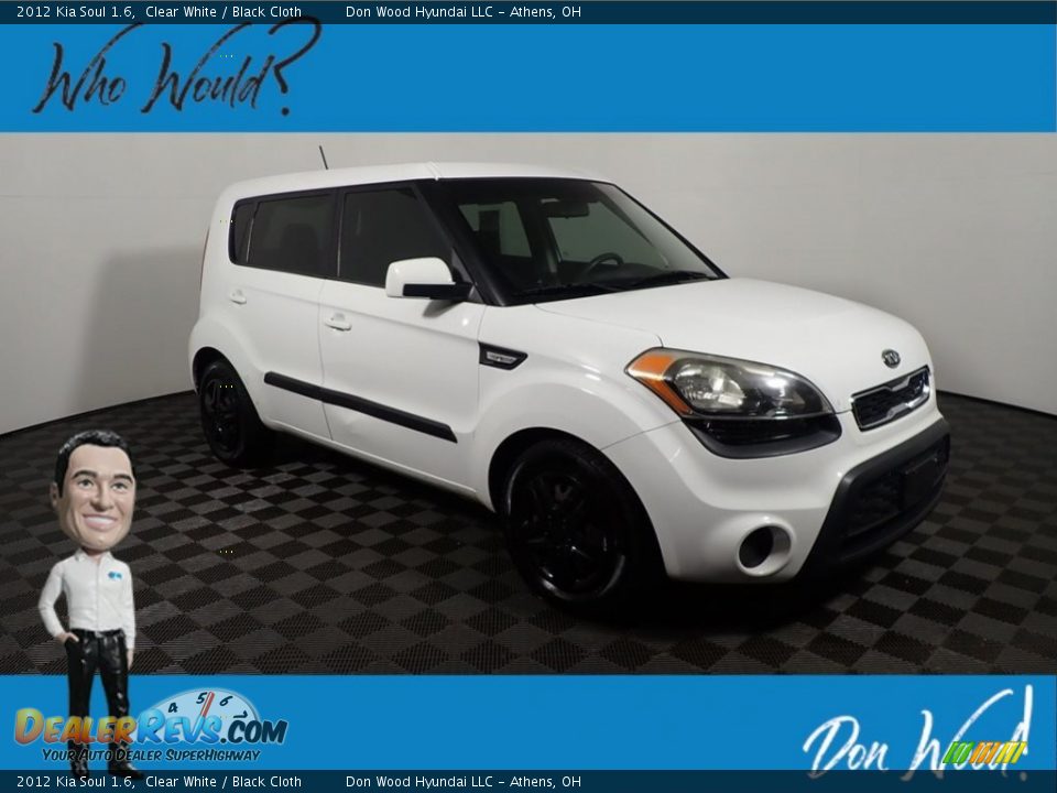 2012 Kia Soul 1.6 Clear White / Black Cloth Photo #1