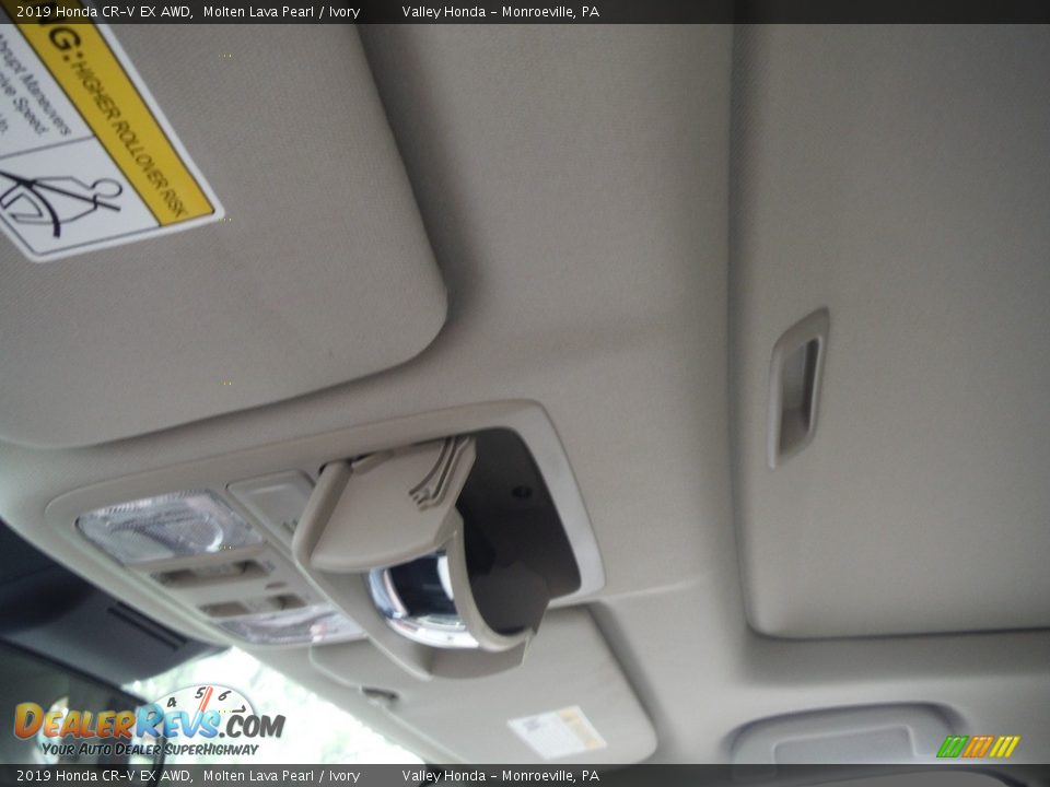 2019 Honda CR-V EX AWD Molten Lava Pearl / Ivory Photo #28