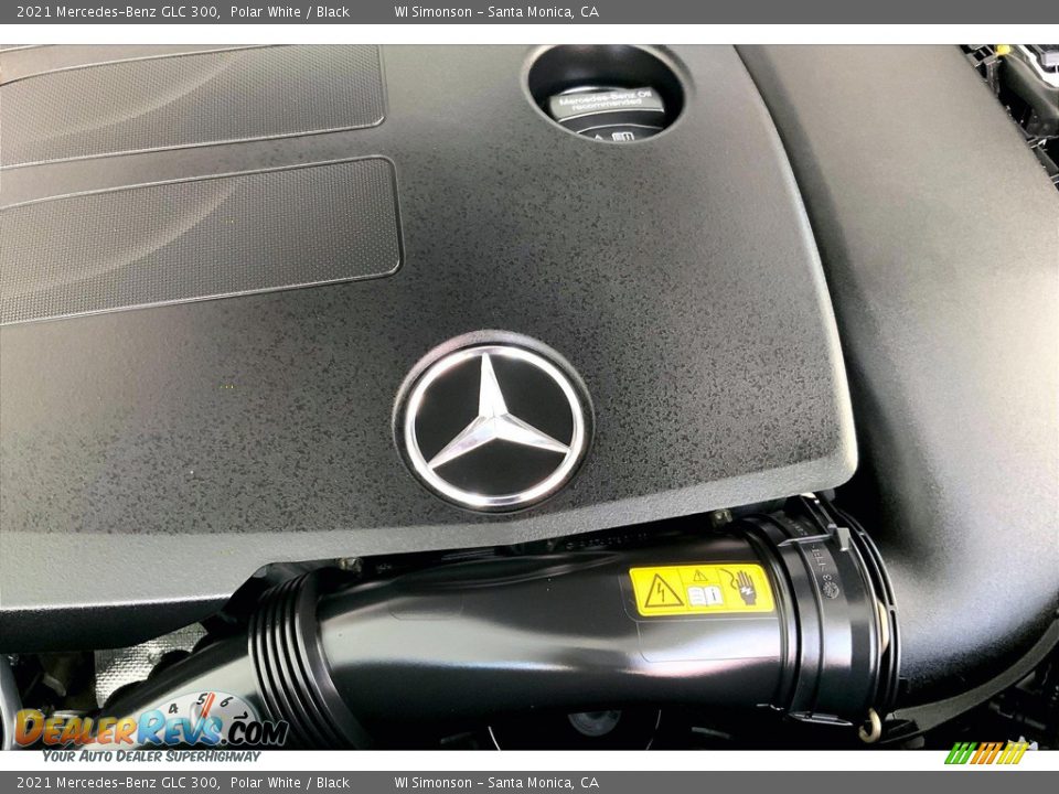 2021 Mercedes-Benz GLC 300 Polar White / Black Photo #32