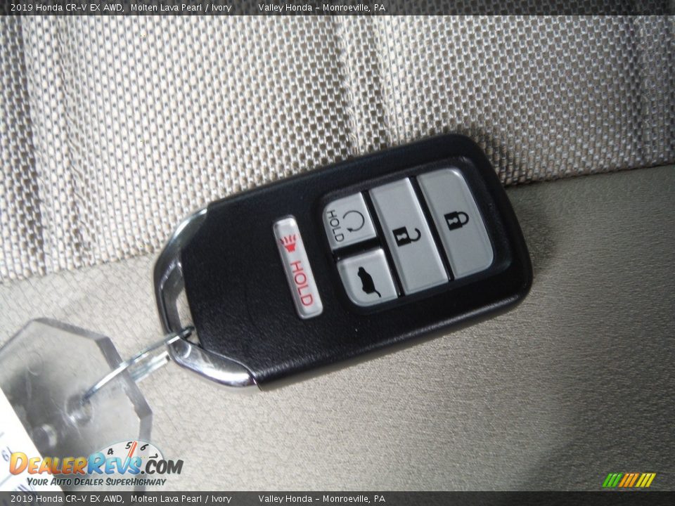 2019 Honda CR-V EX AWD Molten Lava Pearl / Ivory Photo #30
