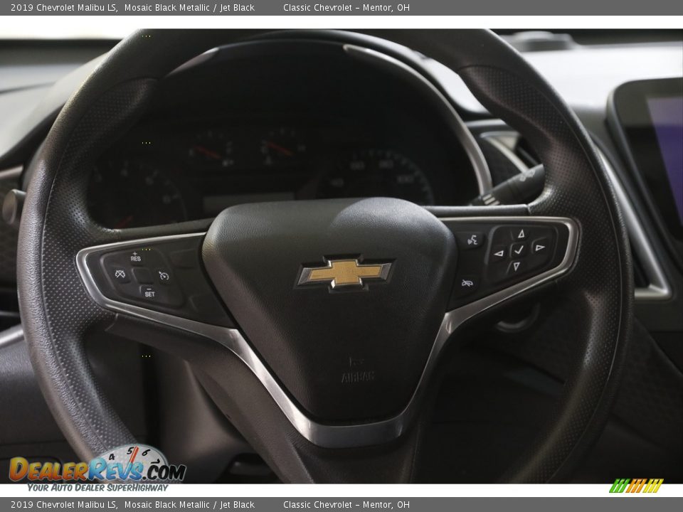 2019 Chevrolet Malibu LS Mosaic Black Metallic / Jet Black Photo #7