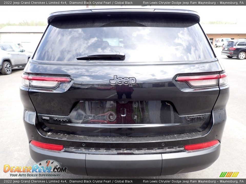 2022 Jeep Grand Cherokee L Limited 4x4 Diamond Black Crystal Pearl / Global Black Photo #4