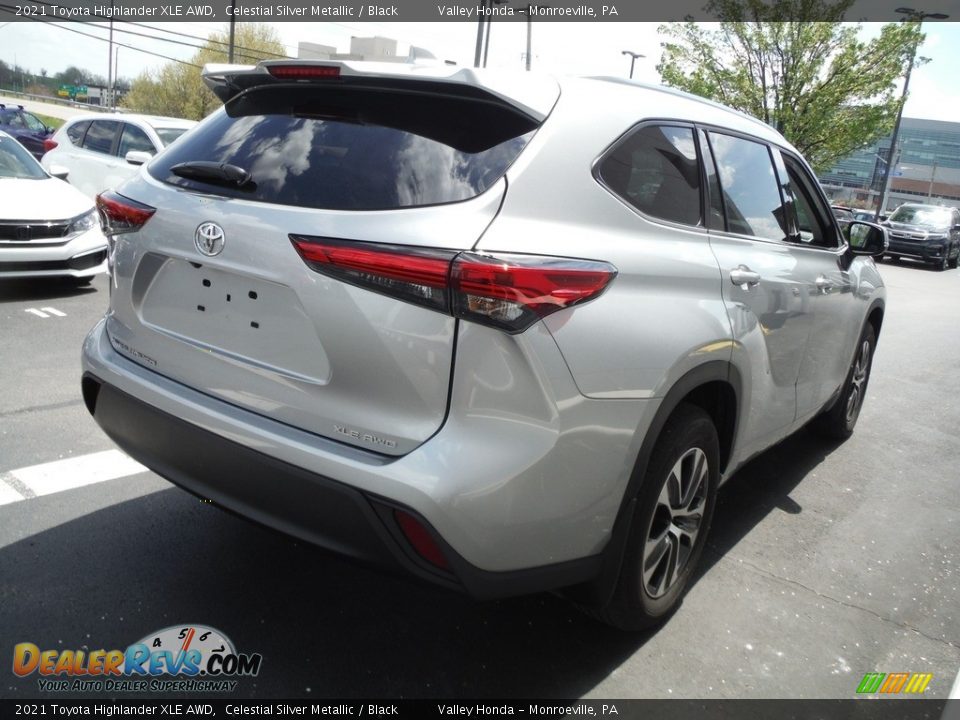 2021 Toyota Highlander XLE AWD Celestial Silver Metallic / Black Photo #8