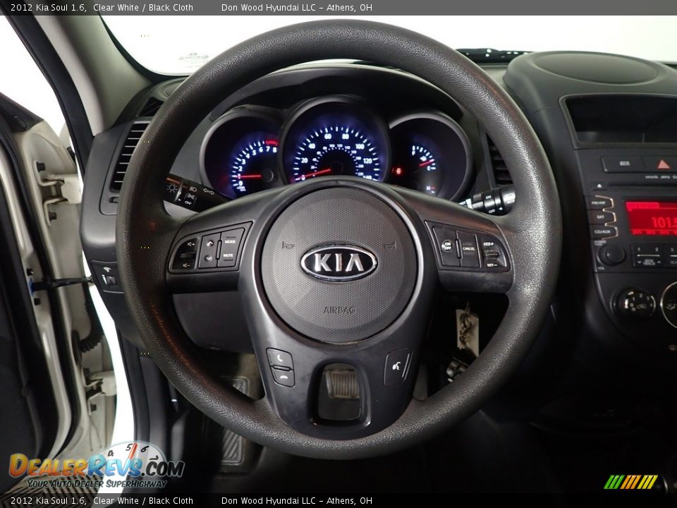 2012 Kia Soul 1.6 Clear White / Black Cloth Photo #16