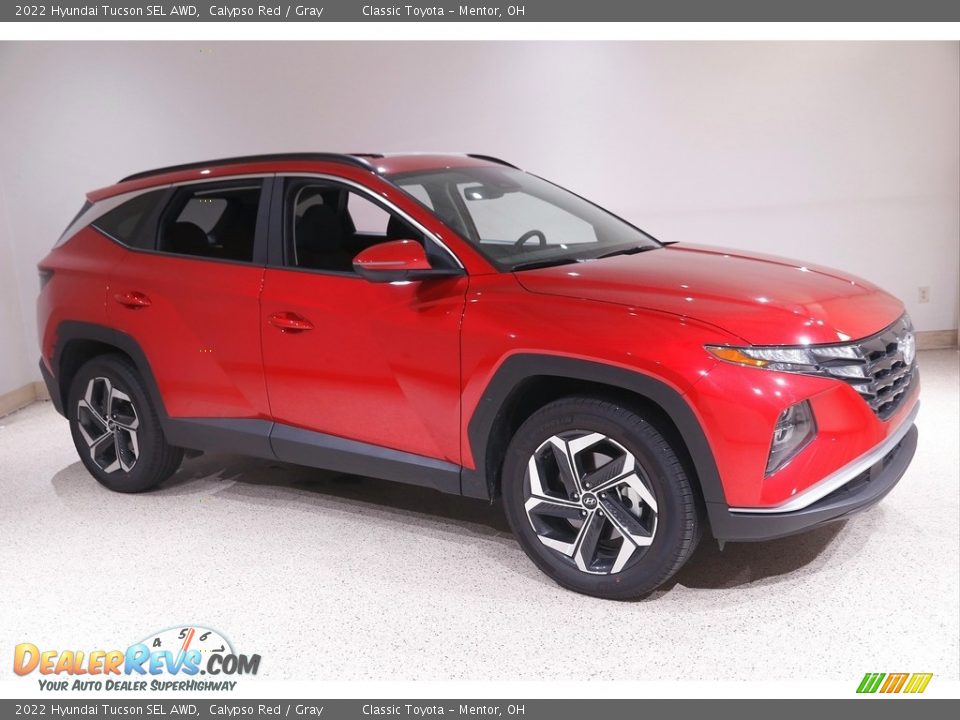 2022 Hyundai Tucson SEL AWD Calypso Red / Gray Photo #1