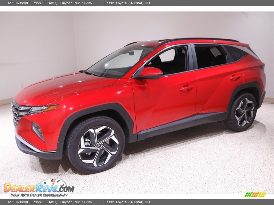 2022 Hyundai Tucson SEL AWD Calypso Red / Gray Photo #3