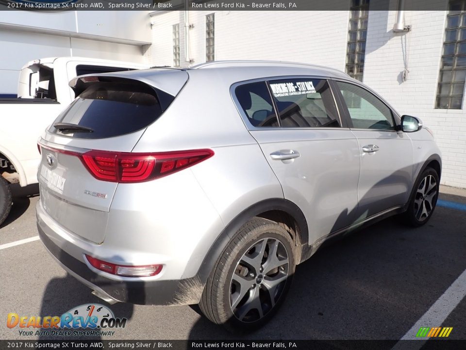 2017 Kia Sportage SX Turbo AWD Sparkling Silver / Black Photo #3