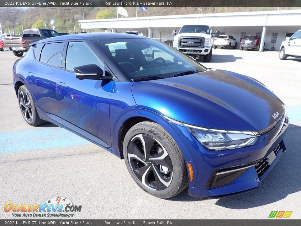 Front 3/4 View of 2022 Kia EV6 GT-Line AWD Photo #2