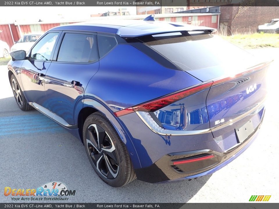 2022 Kia EV6 GT-Line AWD Yacht Blue / Black Photo #6
