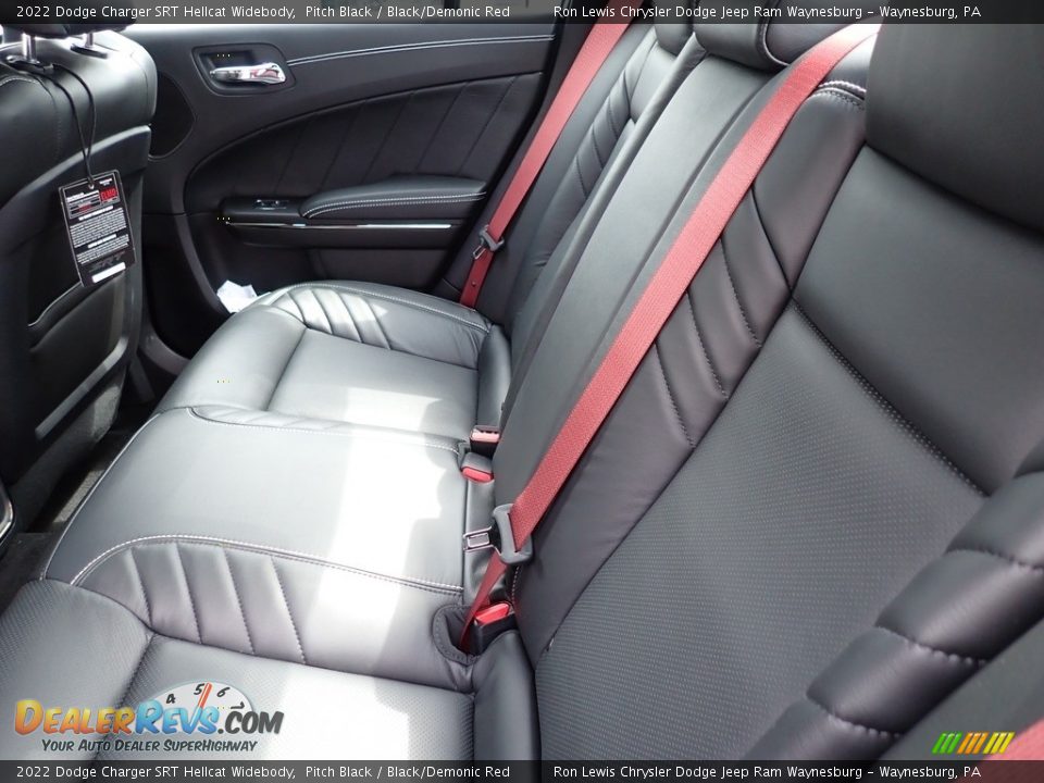 Rear Seat of 2022 Dodge Charger SRT Hellcat Widebody Photo #12