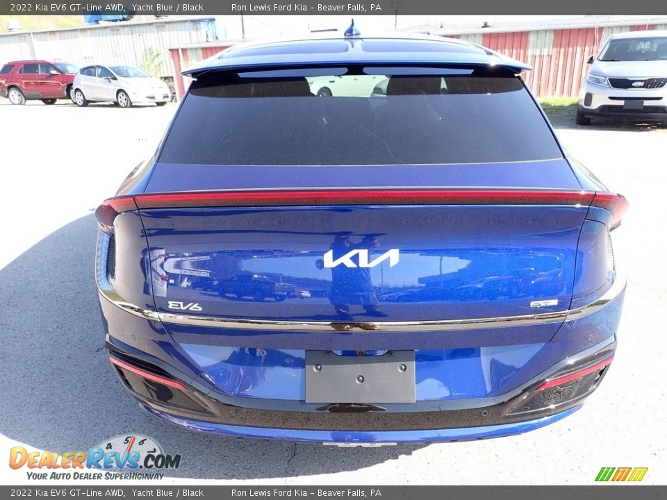 2022 Kia EV6 GT-Line AWD Yacht Blue / Black Photo #7