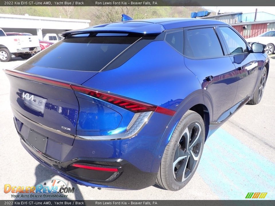 2022 Kia EV6 GT-Line AWD Yacht Blue / Black Photo #8