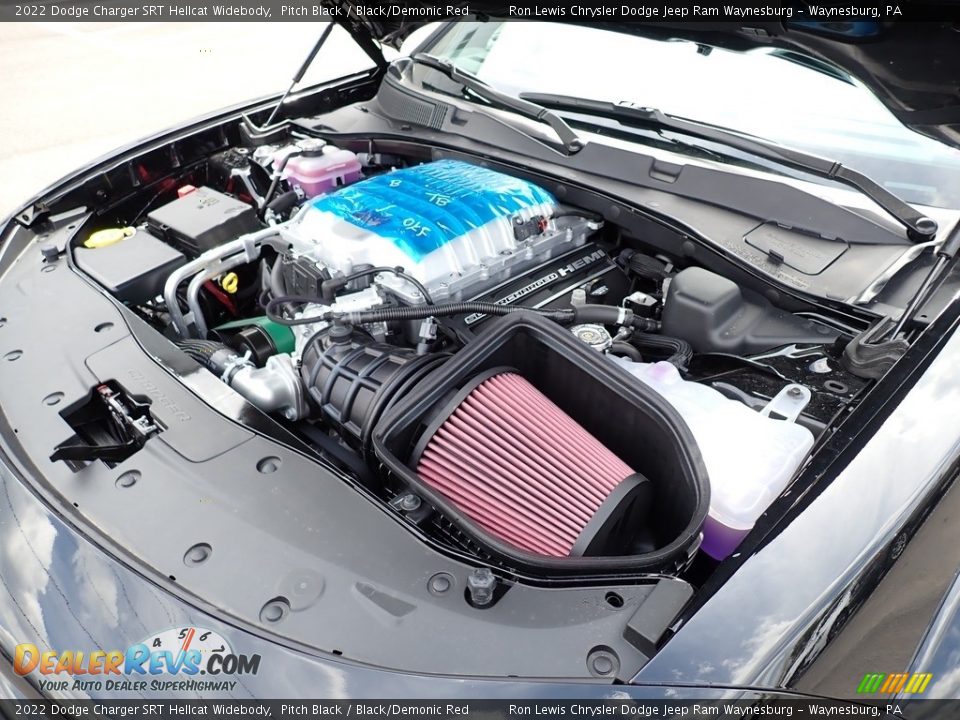 2022 Dodge Charger SRT Hellcat Widebody 6.2 Liter Supercharged HEMI OHV 16-Valve VVT V8 Engine Photo #16