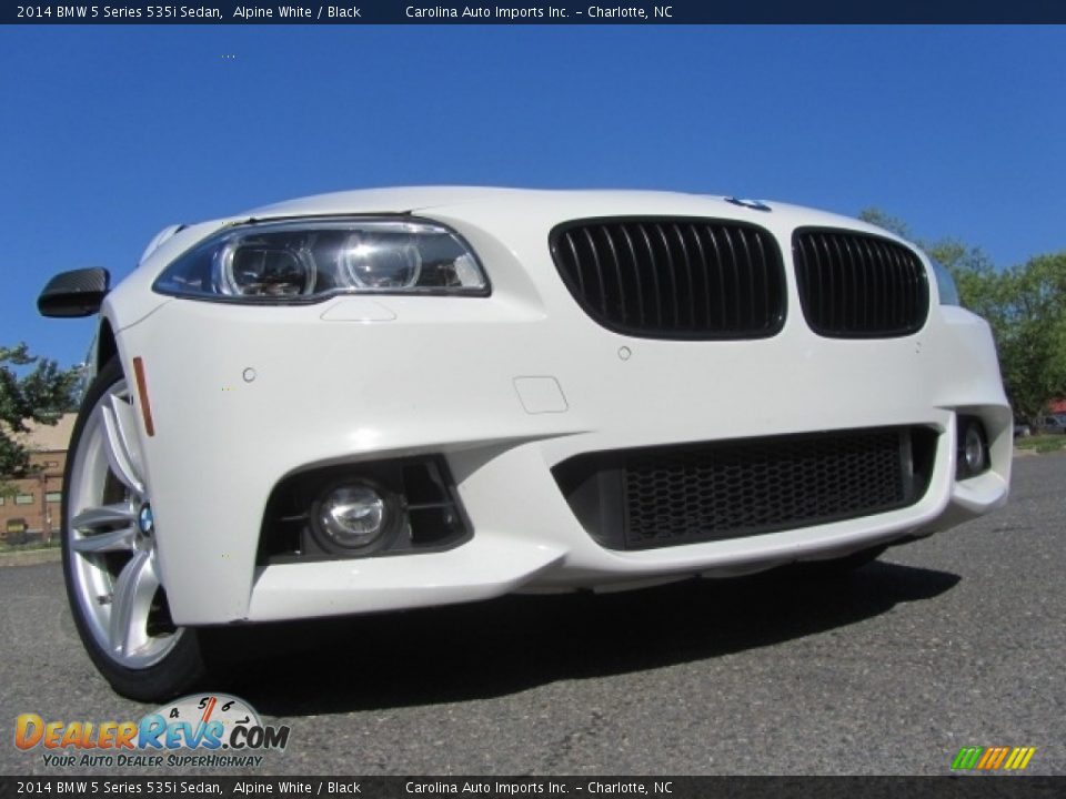2014 BMW 5 Series 535i Sedan Alpine White / Black Photo #2