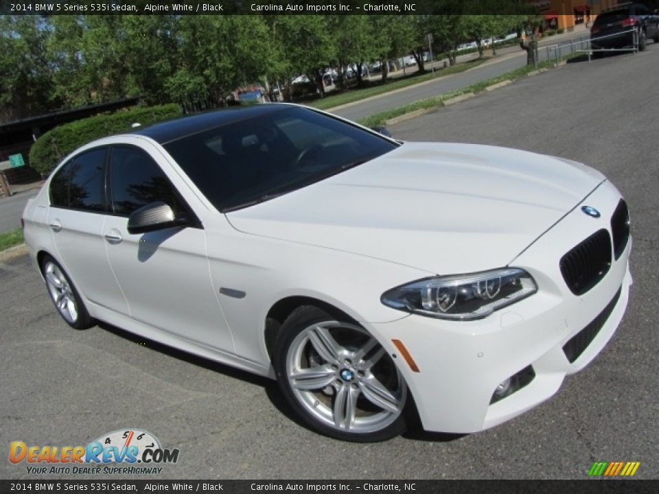 2014 BMW 5 Series 535i Sedan Alpine White / Black Photo #3
