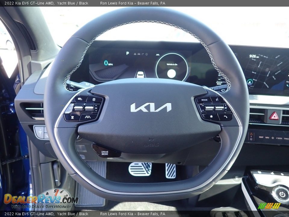2022 Kia EV6 GT-Line AWD Yacht Blue / Black Photo #18