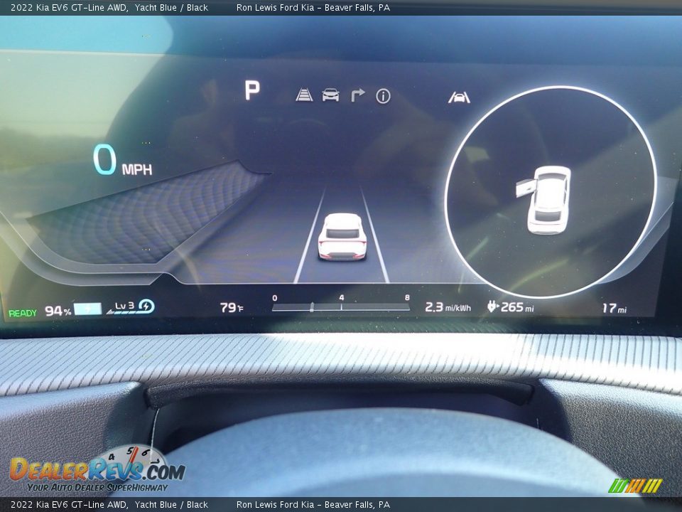 2022 Kia EV6 GT-Line AWD Yacht Blue / Black Photo #19