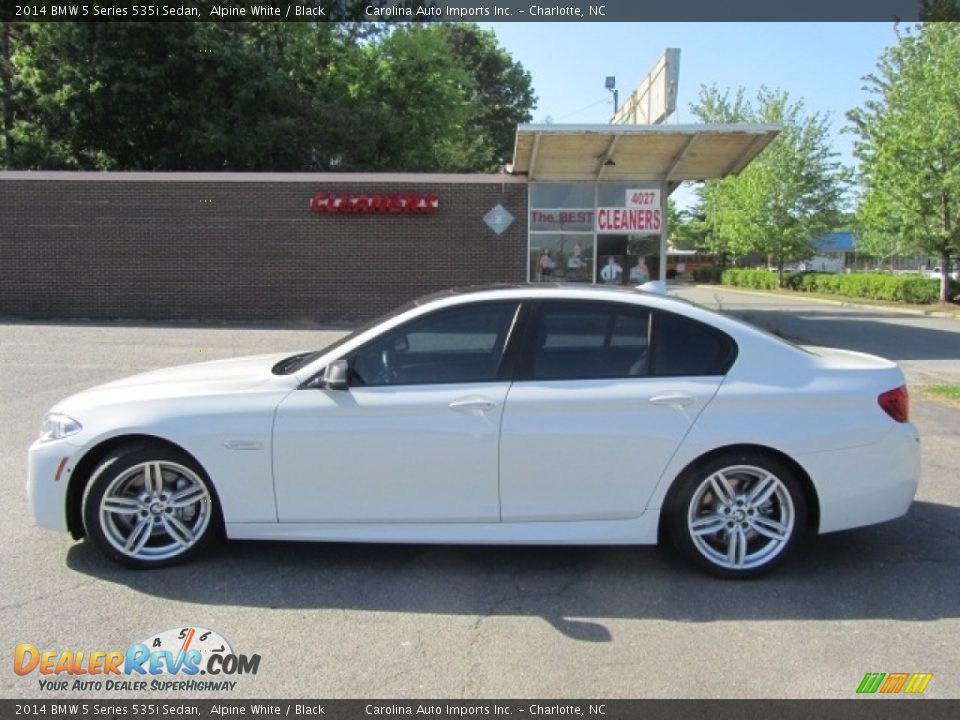 2014 BMW 5 Series 535i Sedan Alpine White / Black Photo #7