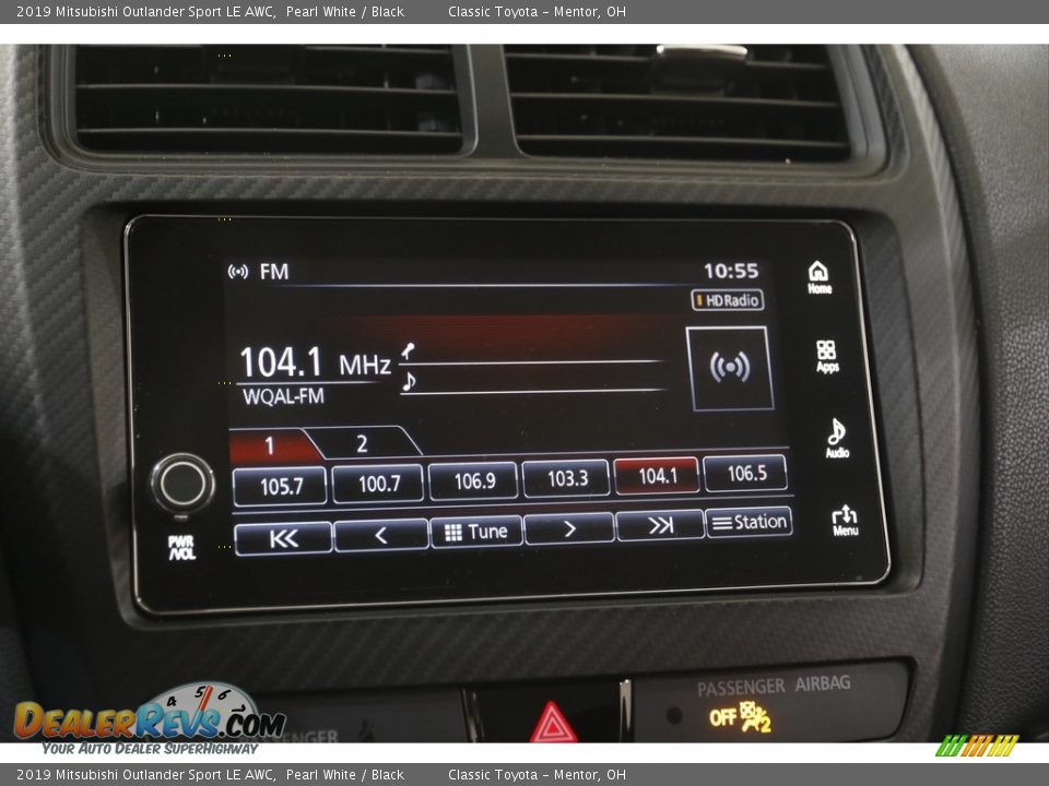 2019 Mitsubishi Outlander Sport LE AWC Pearl White / Black Photo #10