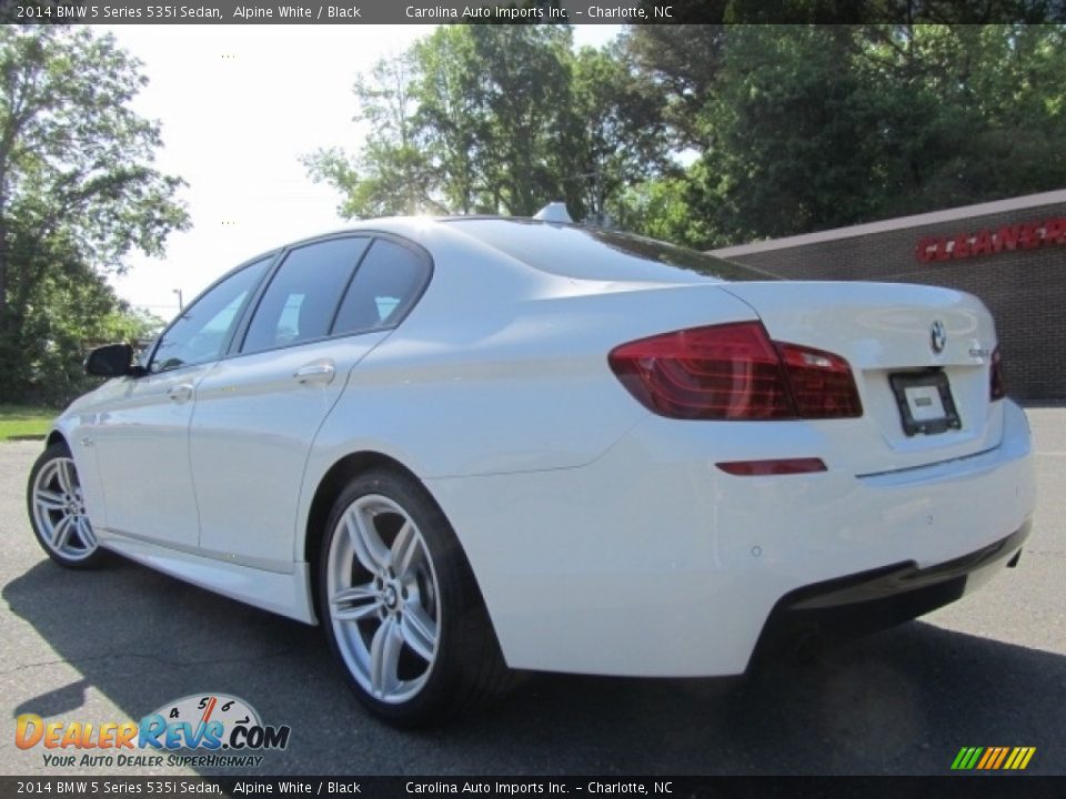 2014 BMW 5 Series 535i Sedan Alpine White / Black Photo #8