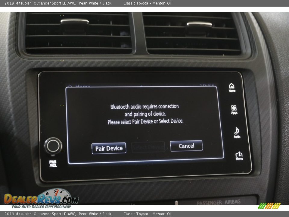 2019 Mitsubishi Outlander Sport LE AWC Pearl White / Black Photo #11