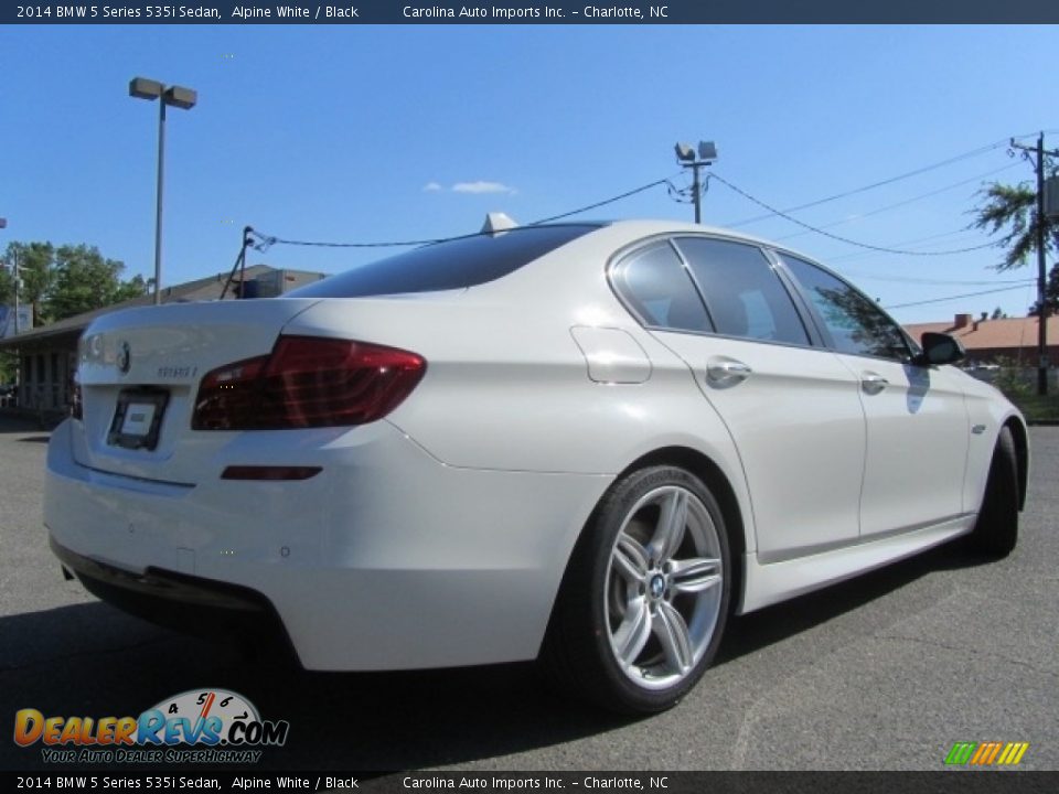 2014 BMW 5 Series 535i Sedan Alpine White / Black Photo #10
