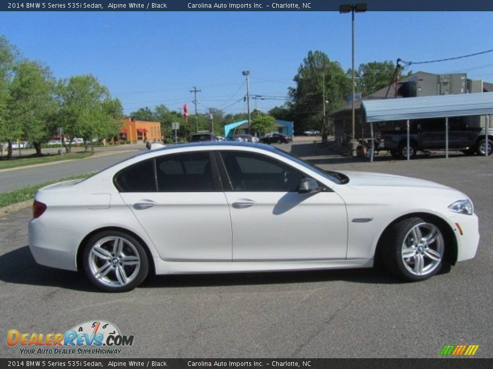 2014 BMW 5 Series 535i Sedan Alpine White / Black Photo #11
