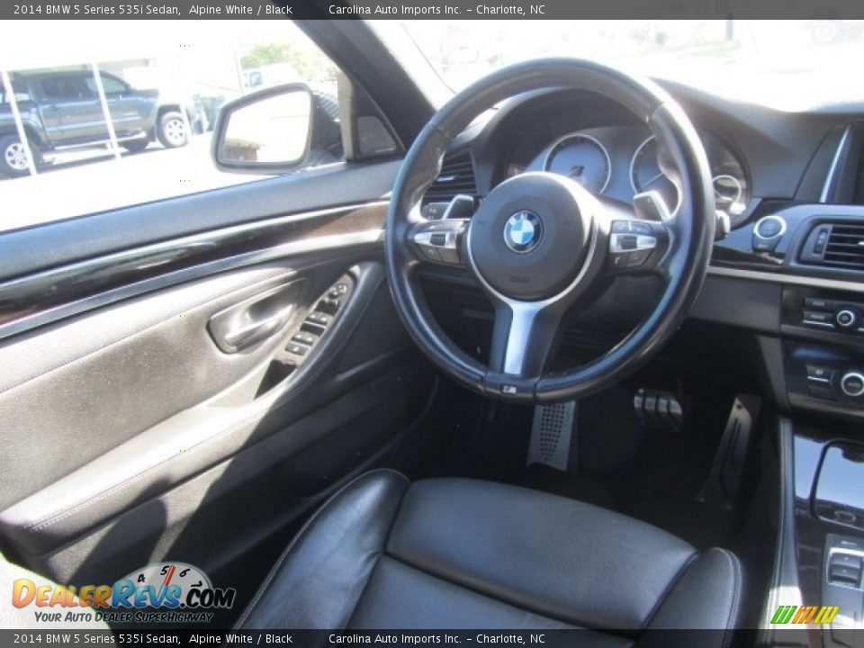2014 BMW 5 Series 535i Sedan Alpine White / Black Photo #12