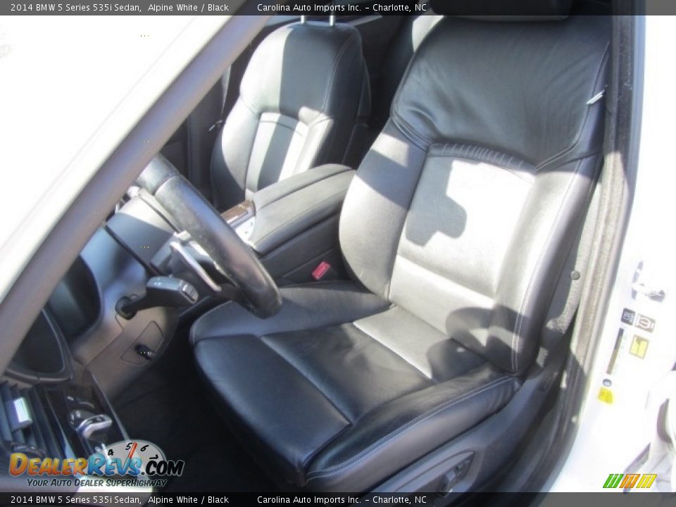 2014 BMW 5 Series 535i Sedan Alpine White / Black Photo #19