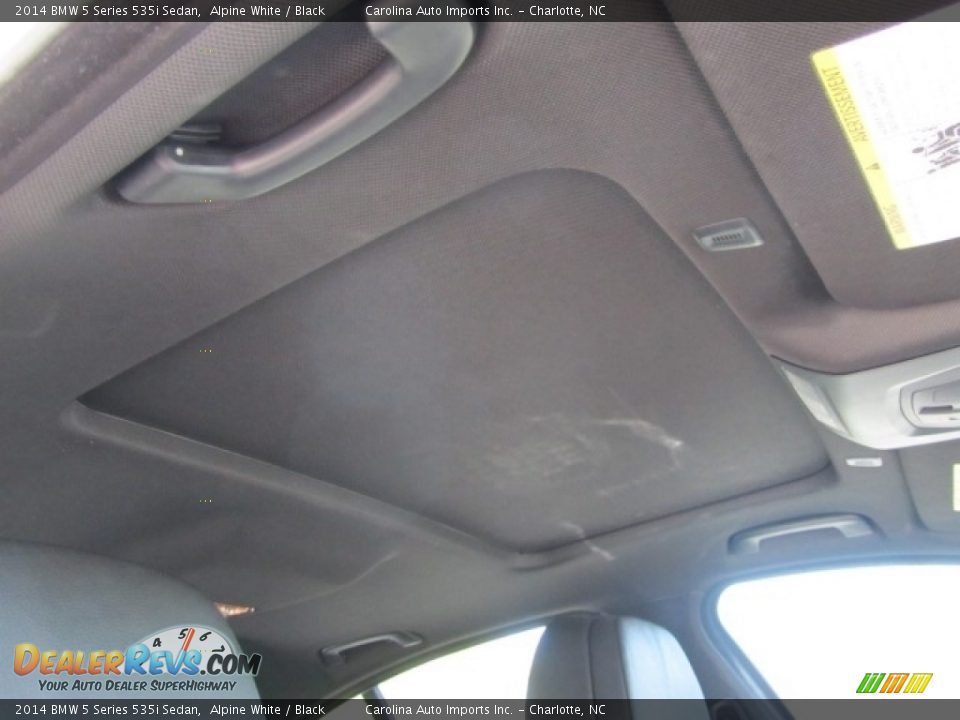 2014 BMW 5 Series 535i Sedan Alpine White / Black Photo #24