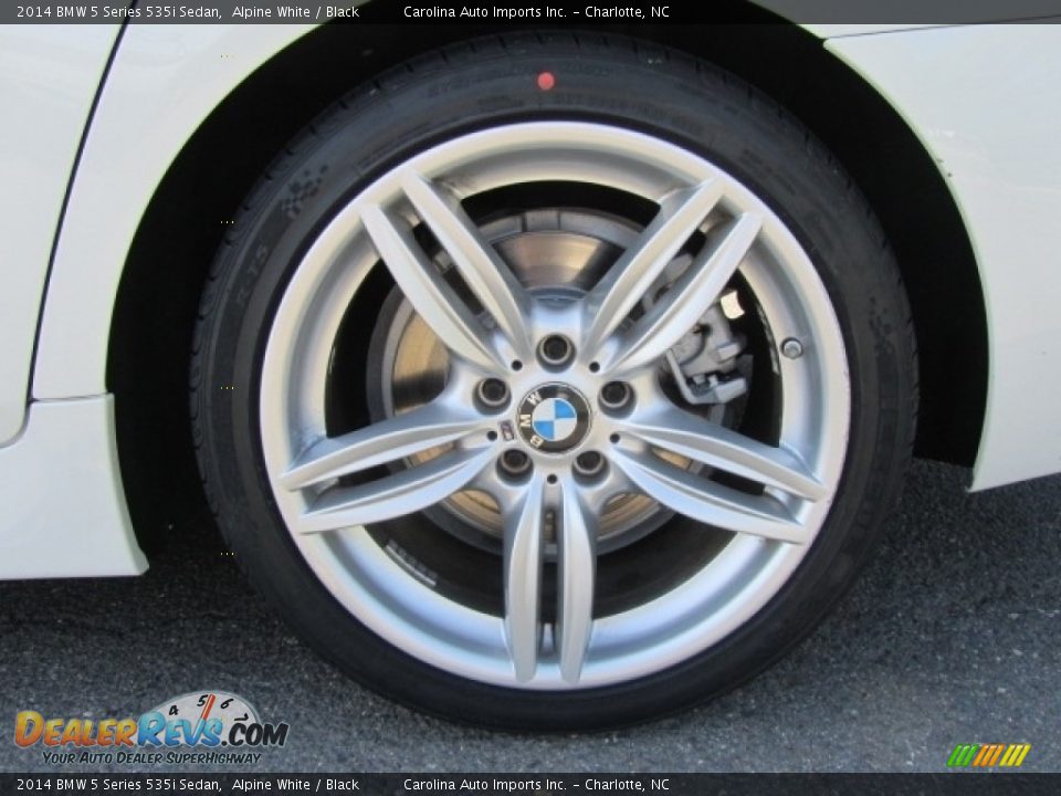 2014 BMW 5 Series 535i Sedan Alpine White / Black Photo #25