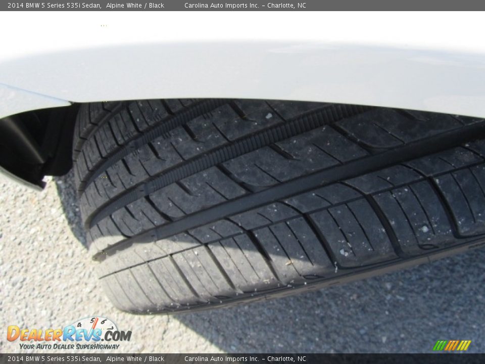 2014 BMW 5 Series 535i Sedan Alpine White / Black Photo #27