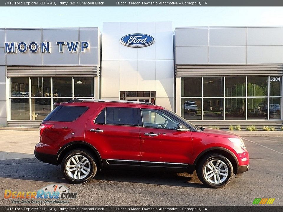 2015 Ford Explorer XLT 4WD Ruby Red / Charcoal Black Photo #1