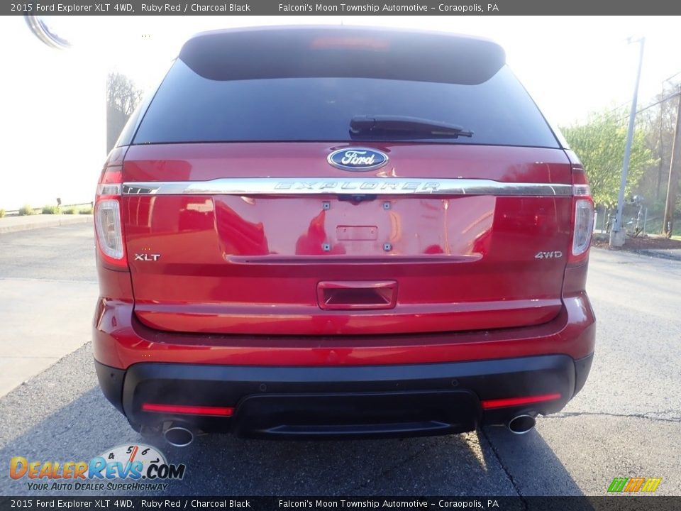 2015 Ford Explorer XLT 4WD Ruby Red / Charcoal Black Photo #3
