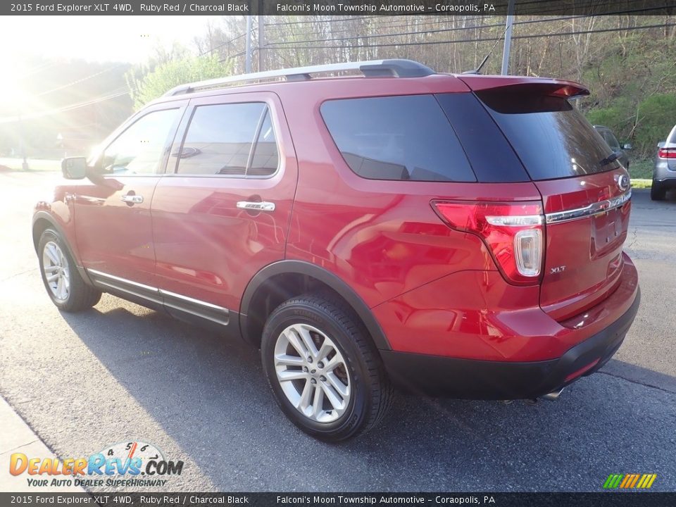 2015 Ford Explorer XLT 4WD Ruby Red / Charcoal Black Photo #5