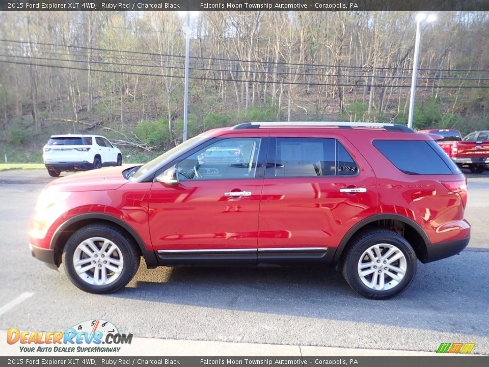 2015 Ford Explorer XLT 4WD Ruby Red / Charcoal Black Photo #6