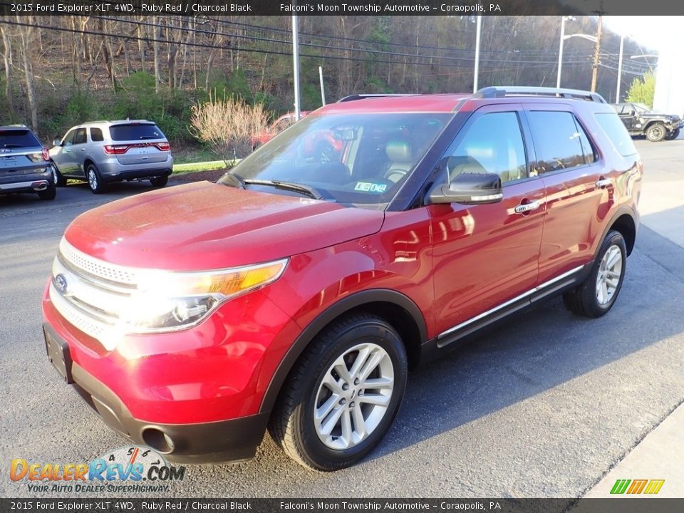 2015 Ford Explorer XLT 4WD Ruby Red / Charcoal Black Photo #7