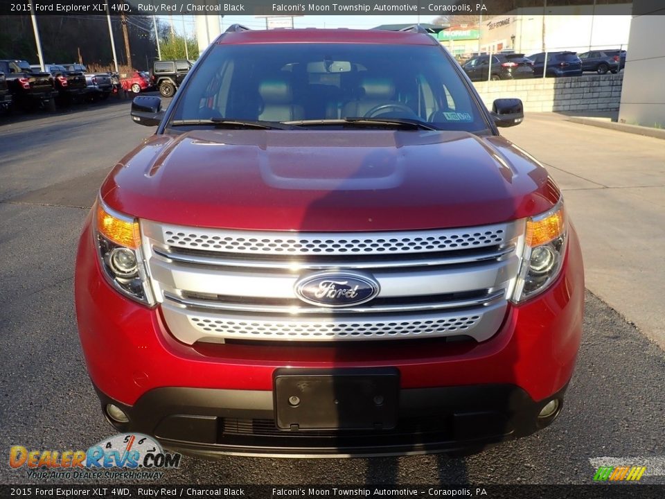 2015 Ford Explorer XLT 4WD Ruby Red / Charcoal Black Photo #8